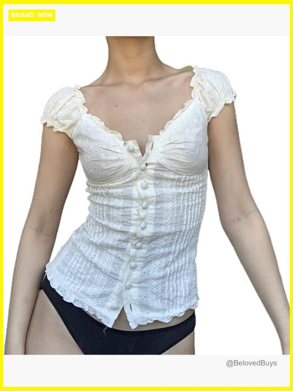 Y2K Fairy Grunge Crop Top Short Sleeve Lace Patchwork Aesthetic Slim Fit